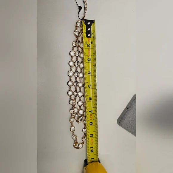 [ANN TAYLOR] Gold & Crystal Multi Layer Necklace NWT